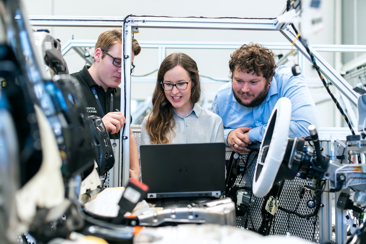 Integrated robotic workcell on validation floor